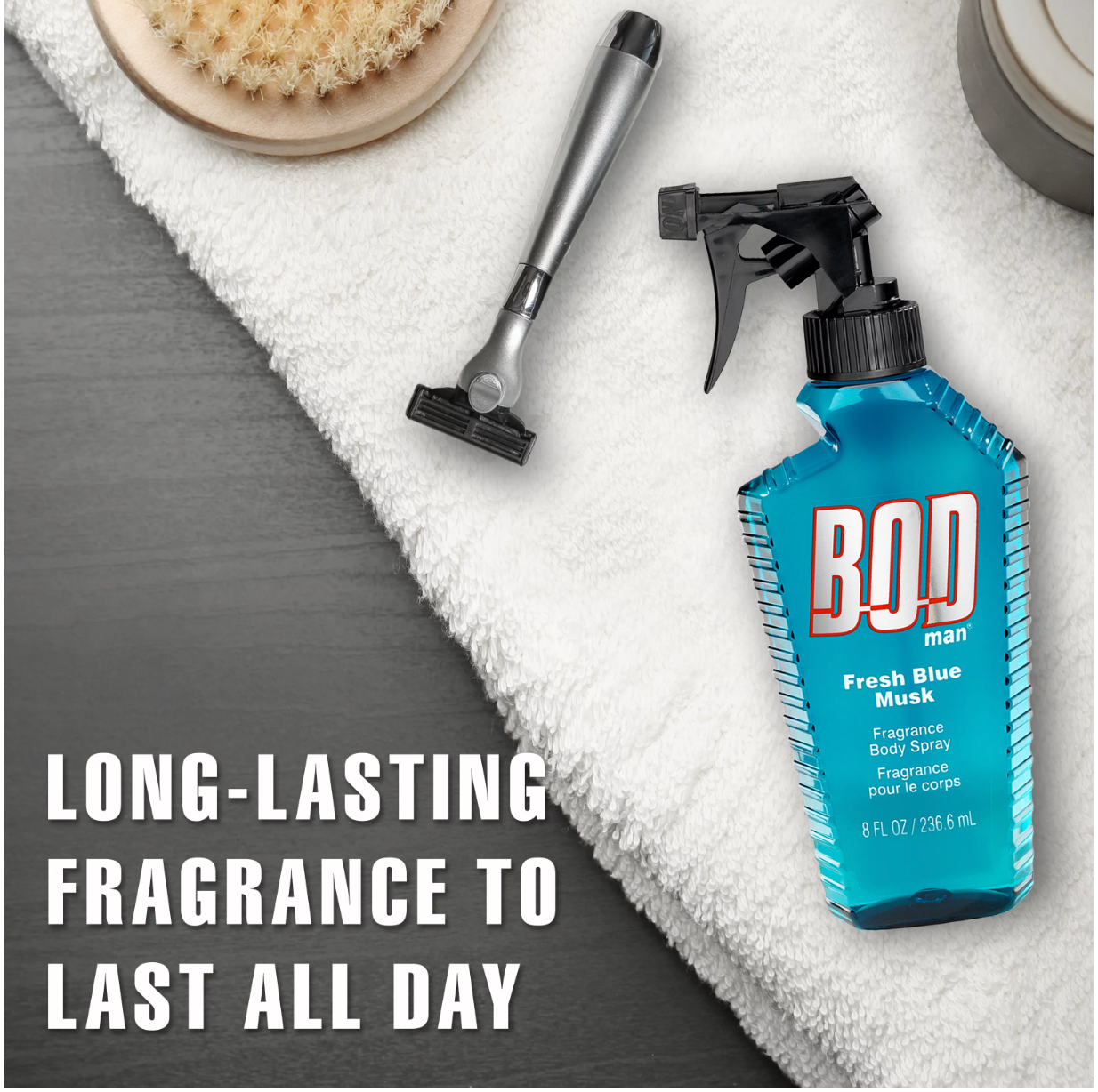 Bod Man Fresh Blue Musk Body Spray By Parfums De Coeur