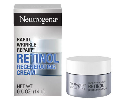 Neutrogena Rapid Wrinkle Repair Retinol Cream, Hyaluronic Acid, 0.5 oz