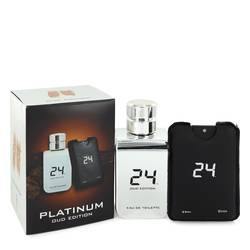 24 Platinum Oud Edition Eau De Toilette Concentree Spray  + 0.8 oz {Pocket Spray (Unisex) By Scentstory - Chio's New York