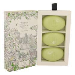 White Jasmine Three 2.1 oz Luxury Soaps By Woods Of Windsor - Chio's New York